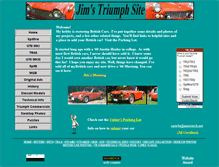 Tablet Screenshot of jimscars-triumph.com